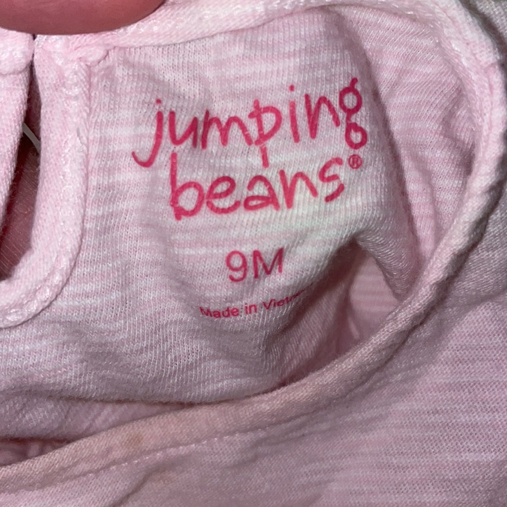 Jumping bean size 9 month, baby doll tshirt and pink, black and white polkadot - Picture 4 of 4